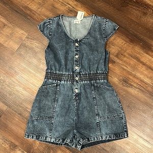 Denim Romper
